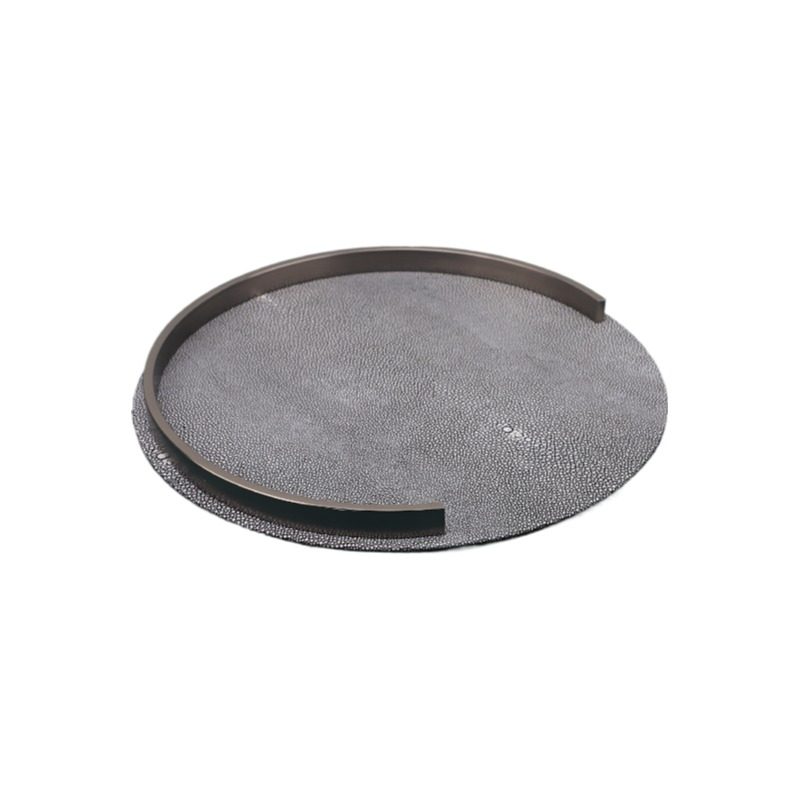 简约金属皮革托盘摆件酒店样板间家居餐厅茶几桌面收纳果盘香薰盘,淘宝优惠券,粉丝福利购,淘宝优惠卷