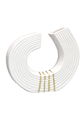 简约树脂音符钩子花器客厅插花