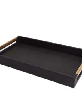 新中式长方形收纳托盘家居摆件品