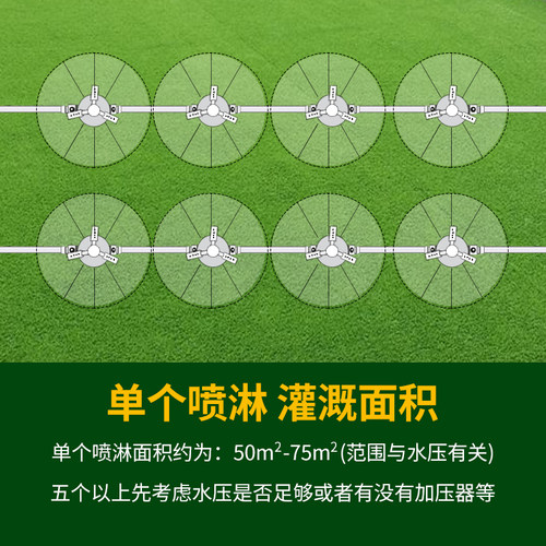 自动浇水器绿化喷灌喷头草坪灌溉自动旋转360度园林洒水喷水浇菜 - 图2