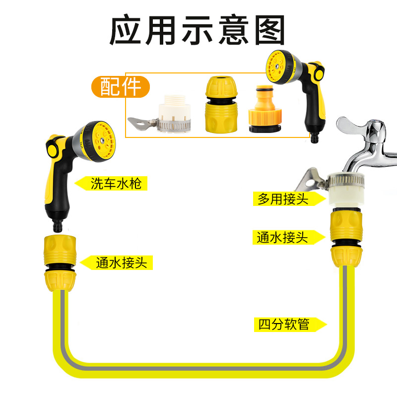 水龙头万能接头水管对接修补器水嘴转换器洗衣机通用4分6分通水接 - 图0