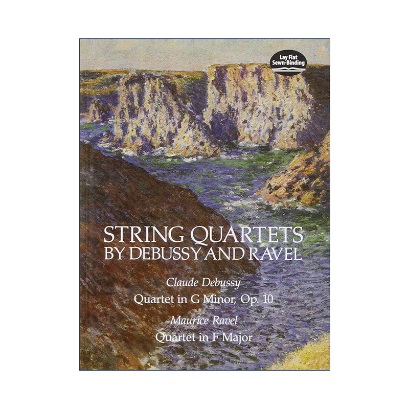 英文原版 String Quartets by Debussy and Ravel德彪西与拉威尔弦乐四重奏 G小调 F大调英文版进口英语原版 ...