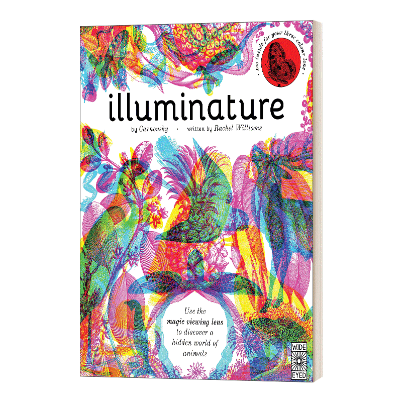 英文原版绘本 Illuminature 照亮自然 用神奇的三色透镜了解180种动物 精装 英文版 进口英语原版书籍儿童全英语书 - 图0