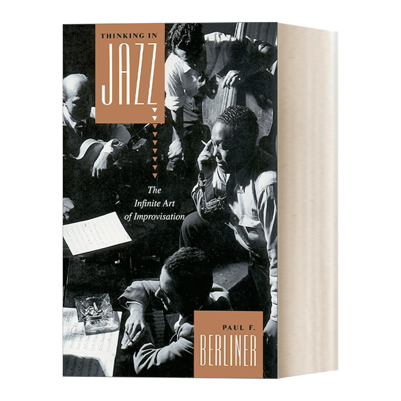 英文原版 Thinking in Jazz Chicago Studies in Ethnomusicology Series爵士乐如何思考无限的即兴演奏艺术音乐英文版进口书-图0