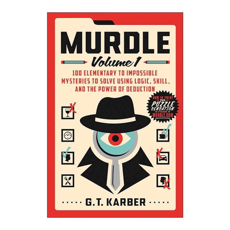 英文原版 Murdle Volume 1 谋杀谜团第1卷 从入门到极难 使用逻辑 技巧和推理能力破解100个谜团 英文版 进口英语原版书籍
