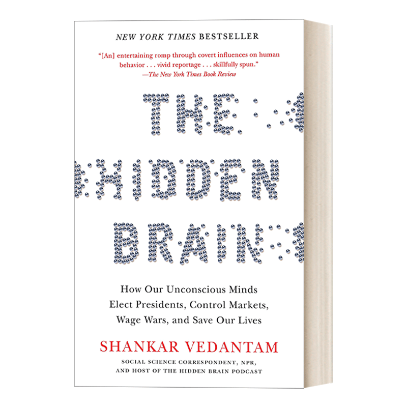 英文原版 The Hidden Brain 隐藏的大脑 我们的潜意识如何选举总统、控制市场、发动战争和拯救我们的生命 英文版 进口英语原版书 - 图0