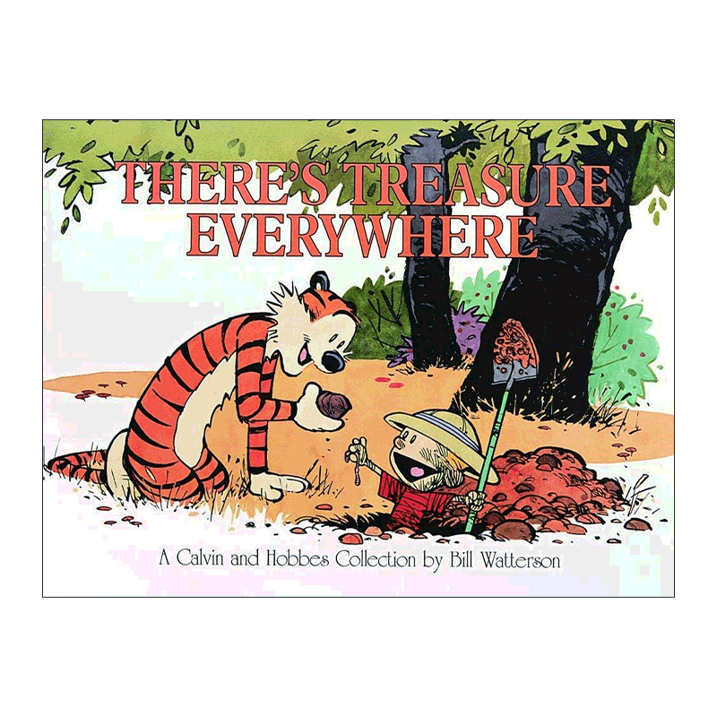 英文原版 There's Treasure Everywhere 到处都是宝藏 卡尔文与霍布斯漫画集 英文版 进口英语原版书籍