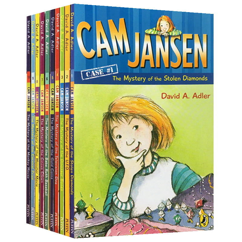 侦探故事1-10套装 英文原版小说 Cam Jansen 少女侦探简森 英文版进口原版英语初级桥梁章节书 儿童分级读物书籍 David Adler