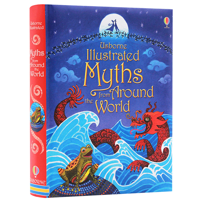 世界神话故事插图故事合集 英文原版 精装 Usborne Illustrated Myths from Around the World 尤斯伯恩 全彩插画版 英语课外阅读