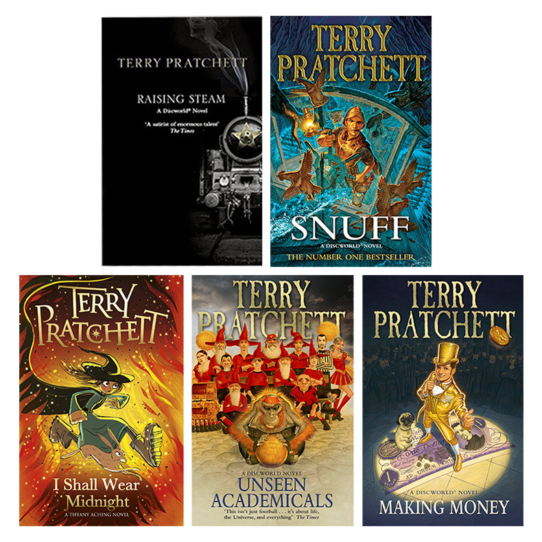 英文原版 Discworld Novel 碟形世界系列36-40 五册套装 畅销科幻小说 Terry Pratchett 看不见的运动服 英文版 进口英语原版书籍 - 图0