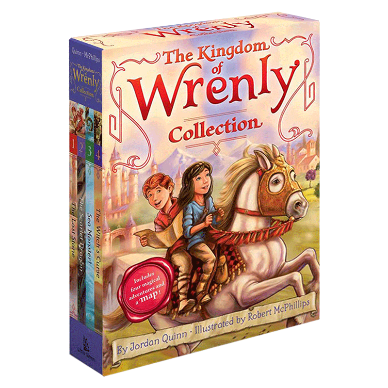 儿童魔法故事1-4册盒装 英文原版 The Kingdom of Wrenly Collection 1-4 儿童魔法故事 奇幻冒险章节小说 进口英语书 - 图0