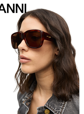 GANNI女士 复古优雅棕色墨镜眼镜太阳镜 A7089177