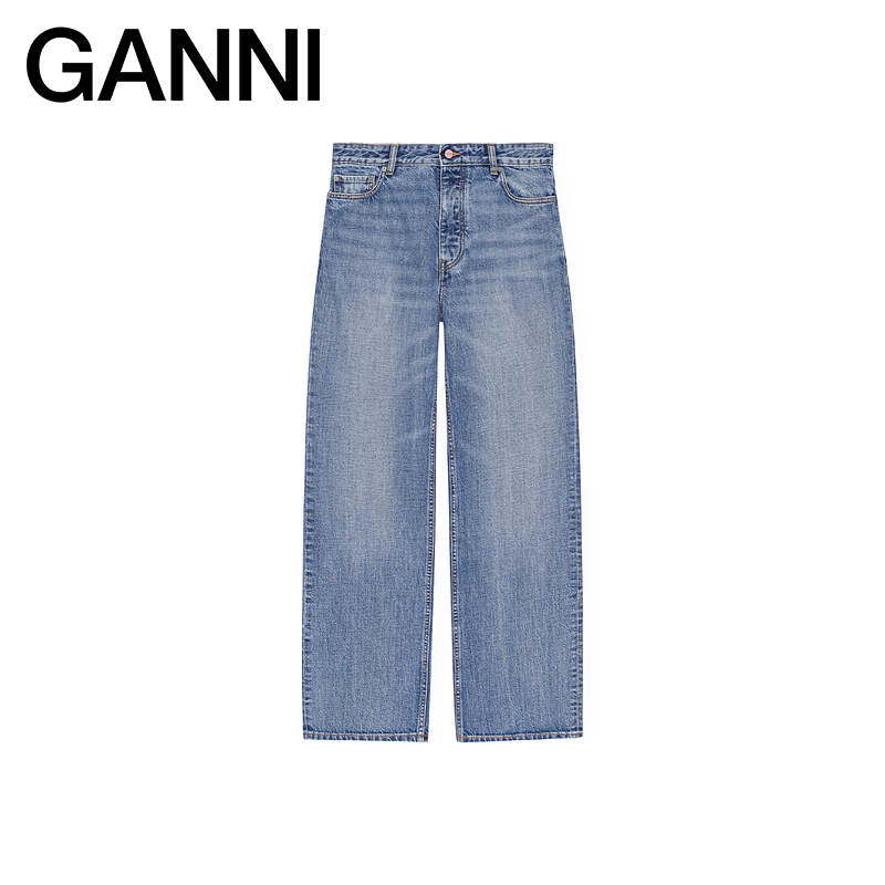 【甄选折扣】GANNI女装 Izey复古中宽松休闲牛仔裤 J1639567 - 图3