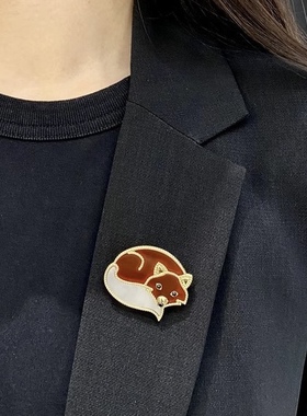 CNC精工动物系列蝴蝶熊猫胸针贝母玛瑙 心口针防走光礼服西服配饰