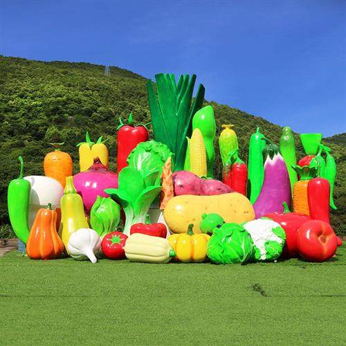 大型水果蔬菜玻璃钢雕塑田园仿真果篮推车农场农家乐景区装饰摆件,淘宝优惠券,粉丝福利购,淘宝优惠卷