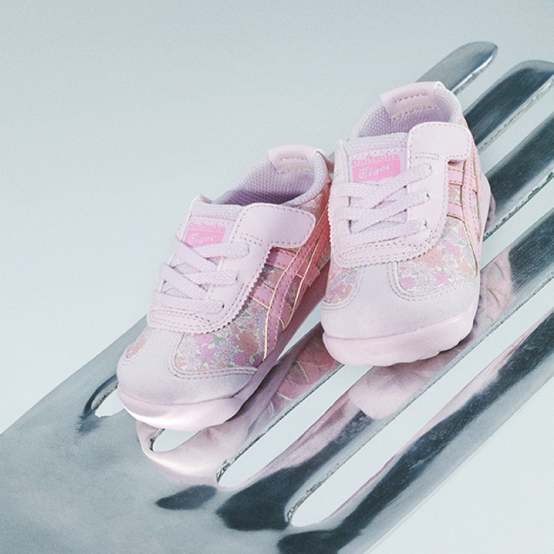 [新品]Onitsuka Tiger鬼塚虎MEXICO 66 KIDS小碎花小儿童休闲鞋