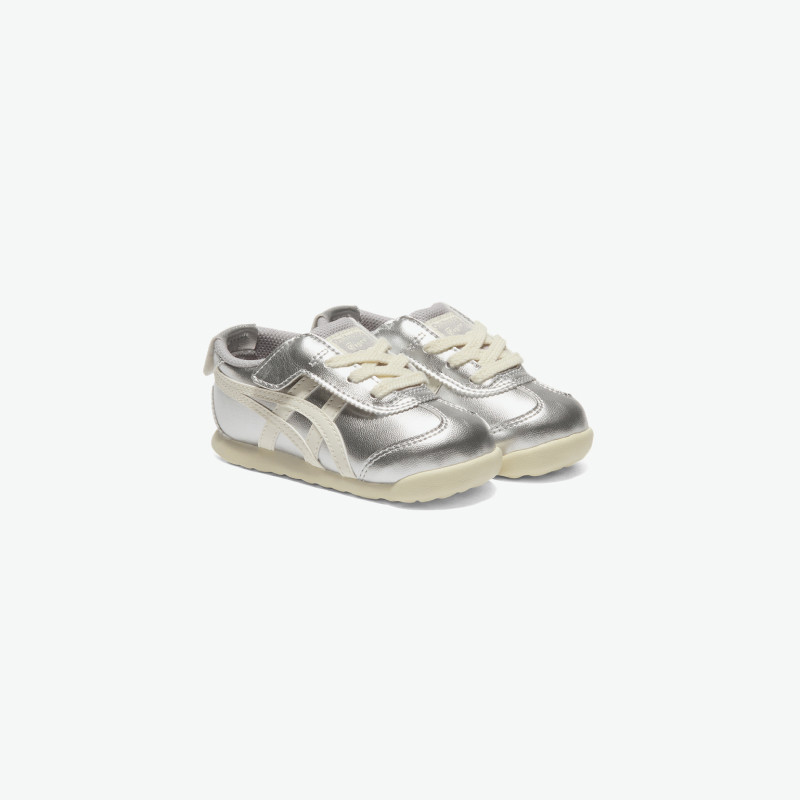 [新品]Onitsuka Tiger鬼塚虎MEXICO 66轻便银白色儿童舒适休闲鞋