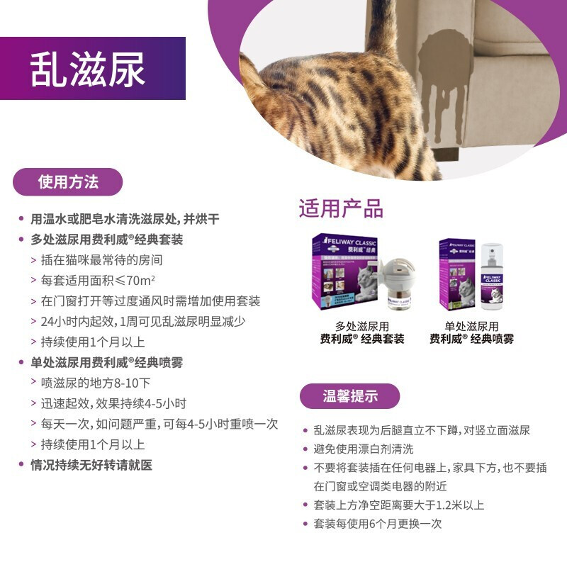 FELIWAY费利威朋友信息素猫舒静多猫防冲突打架追逐怒吼组合套装 - 图2