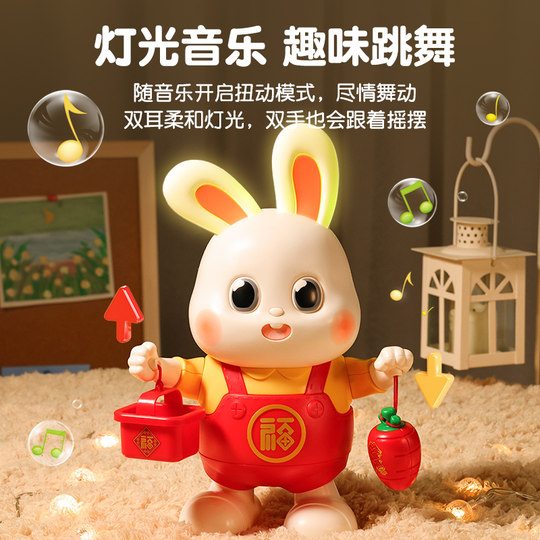 Muñeca de conejo bailando eléctrica genuina