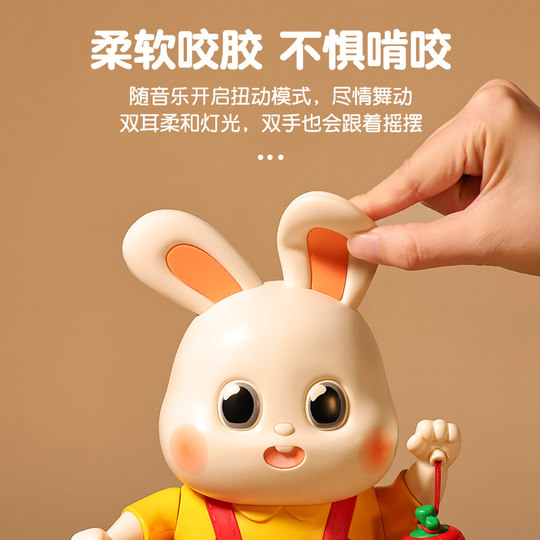 Muñeca de conejo bailando eléctrica genuina