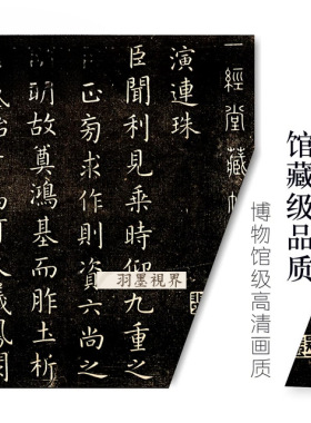 虞世南《演连珠》真迹高清微喷复