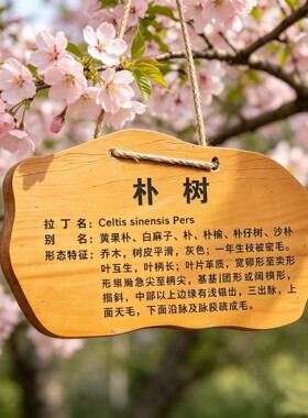 定制实木树牌挂牌户外幼儿园
