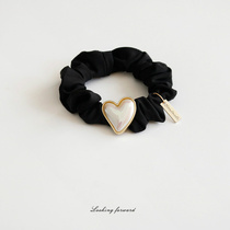 Retro Loving Pearlescent Large Intestine Hair Ring Head Rope Lady Zazza Hair Leather Fascia Mati Hair Accessories Fish Ji Fat