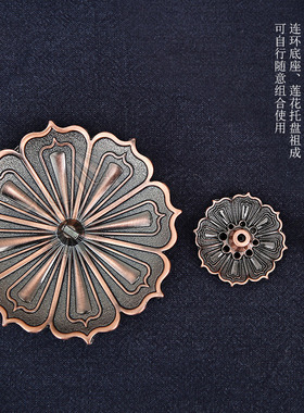 督林线香插盘香炉底座点香器