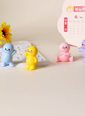 极简小人微景观摆件创意卡通可爱动物装饰品配件娃娃屋桌面小摆件