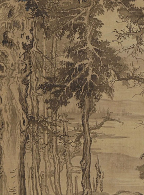 北宋李成寒林高士图古代名家