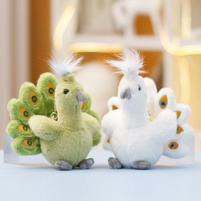 Plush toy peacock doll ງາມນົກ doll ຖົງໂຮງຮຽນຂອງເດັກນ້ອຍ backpack pendant ຂອງຂວັນວັນເດືອນປີເກີດຂອງເດັກຍິງ doll