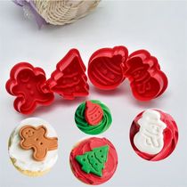 Christmas Cookie Mold 4PCS A Set Cartoon Cookie Cookie Mold