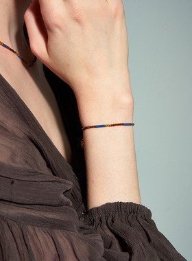 DINN DINN DESIGN度假系列小珠珠多色拼接手链轻奢百搭日常新款