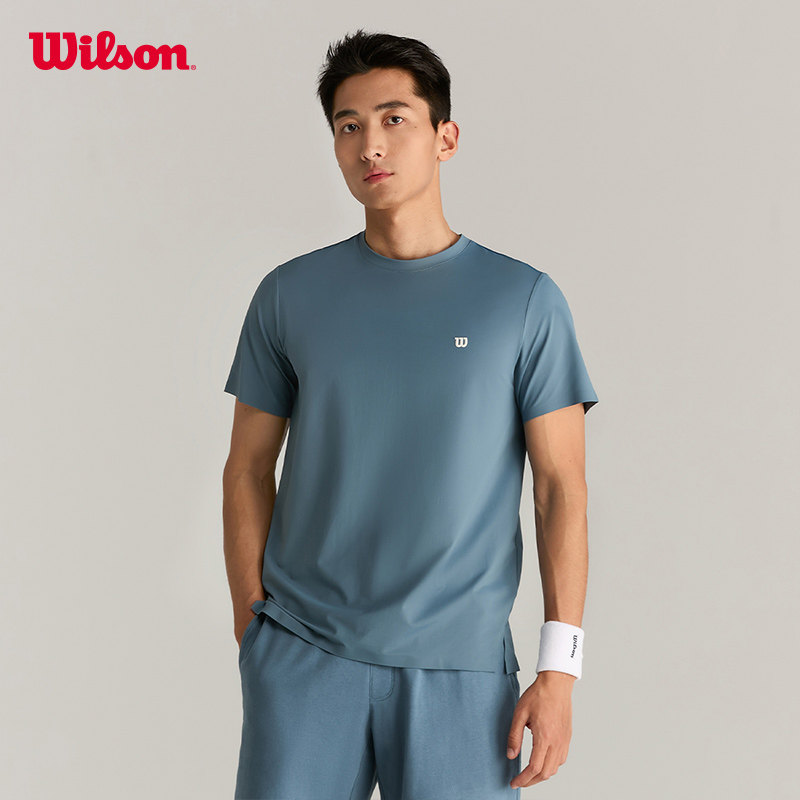 Wilson威尔胜官方男士DAILY SPORTS网眼肌理网球圆领短袖T恤,淘宝优惠券,粉丝福利购,淘宝优惠卷