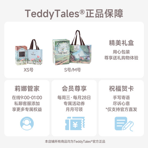 TeddyTales莉娜熊玩偶泰迪手作熊毛绒小熊公仔可爱送闺蜜新年礼物 - 图3