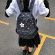 Korean style star plaid large capacity backpack for women