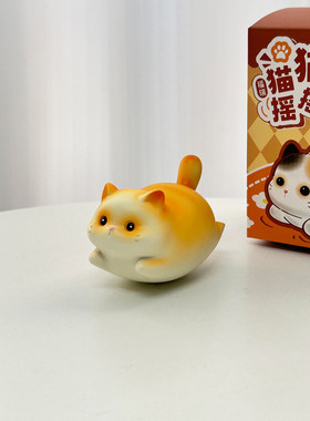 桌面摆件可爱小猫办公室工位解压客厅装饰品入户玄关装饰2026新款
