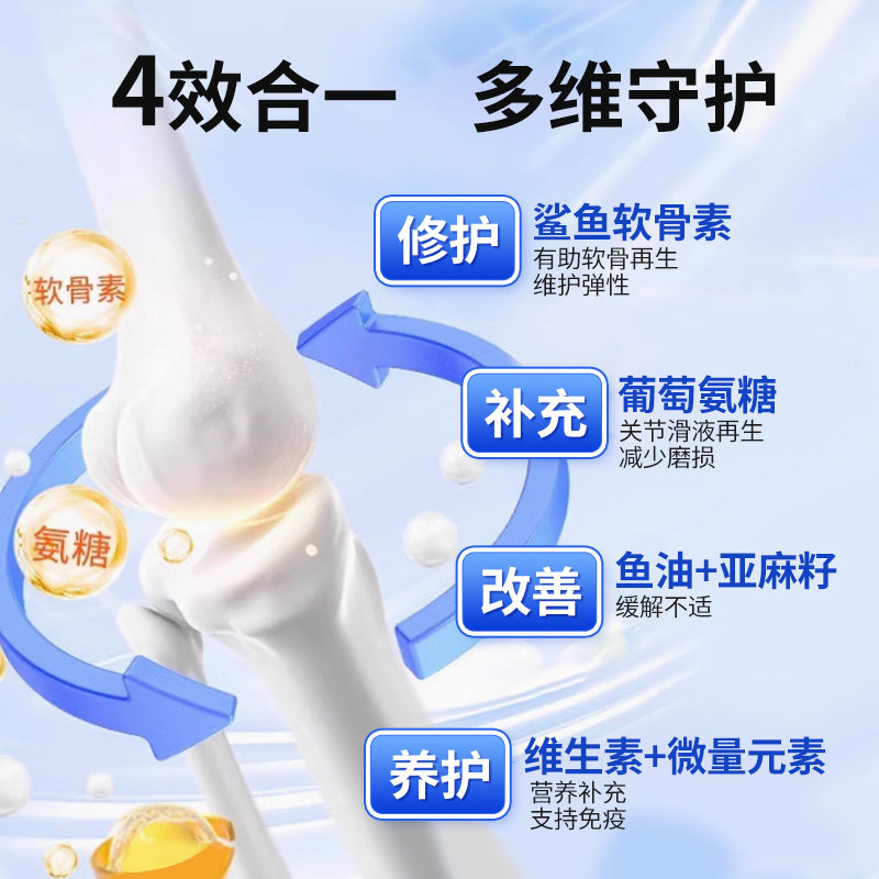 PLUXE鲨鱼软骨素狗狗关节片猫咪折耳猫宠物关节修护软骨素狗健骨