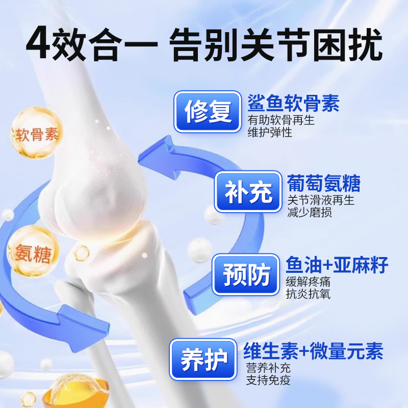 PLUXE鲨鱼软骨素狗狗关节片猫咪折耳猫宠物关节修护软骨素狗健骨