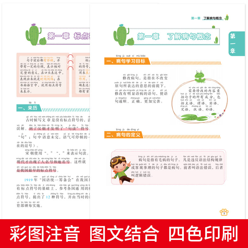 小学语文字词句子专项训练全套6册组词造句仿句扩缩病句修改易错字词成语积累大全一二三四六年级基础知识同步练习册标点符号用法-图2