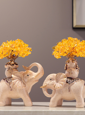 乔迁新居礼物新中式客厅摆件装饰