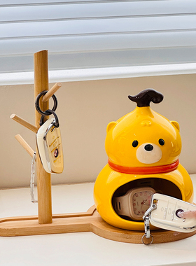 可爱创意入户玄关摆件钥匙收纳鞋柜置物架家居客厅电视柜桌面装饰