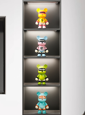 网红暴力熊摆件创意卡通存钱罐现代客厅电视柜陶瓷家居装饰品礼物