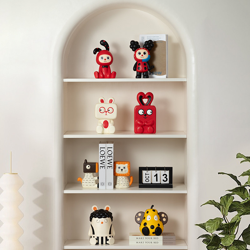 卡通客厅桌面摆件奶油风电视柜玄关创意简约酒柜装饰品高级感摆设,淘宝优惠券,粉丝福利购,淘宝优惠卷