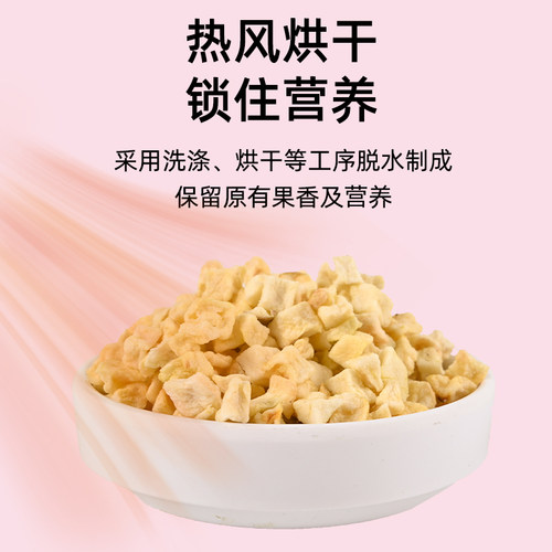 烘干苹果粒仓鼠兔子荷兰猪龙猫苹果粒维生素脱水苹果宠物零食 - 图2