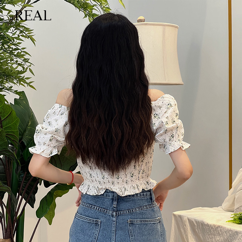 itreal瑞尔2023春款白色小众衬衫 itreal衬衫