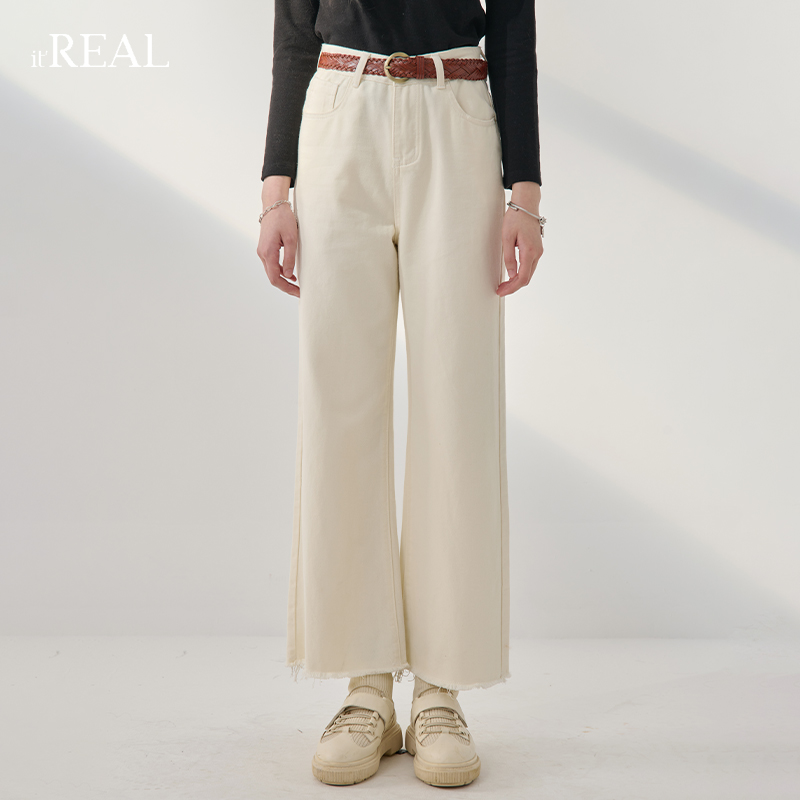 itreal瑞尔2022秋季直筒显高牛仔裤 itreal牛仔裤