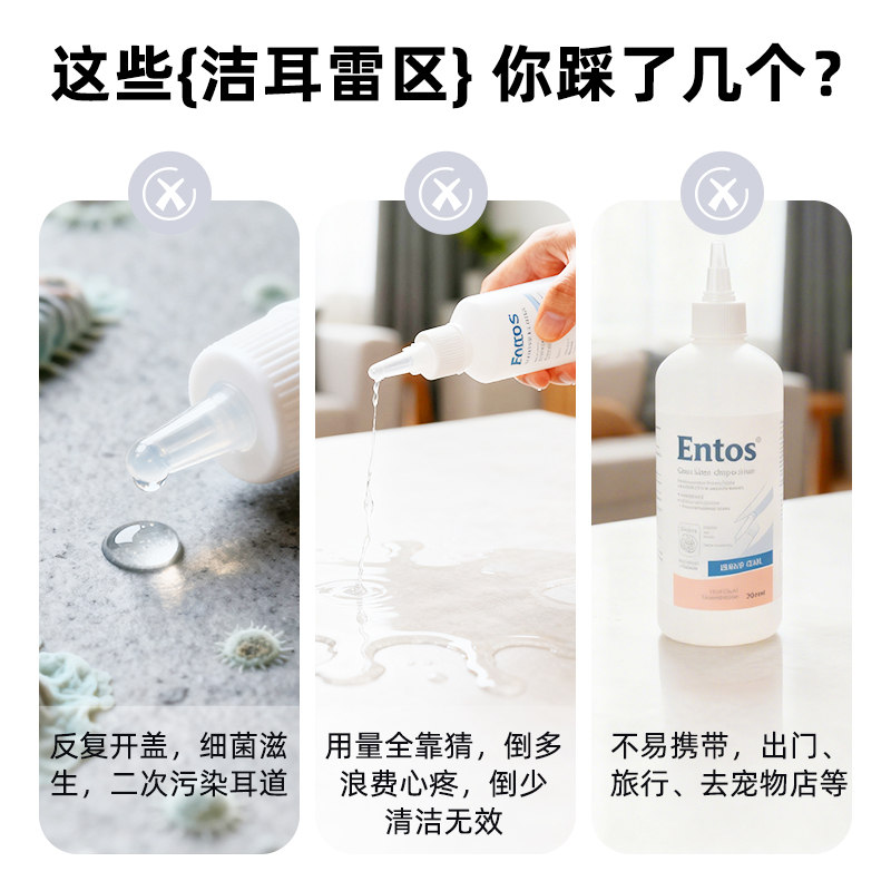 来旺兄弟猫咪洁耳液滴剂去耳螨耳道清洁宠物专用耳臭耳垢洗耳液 - 图0