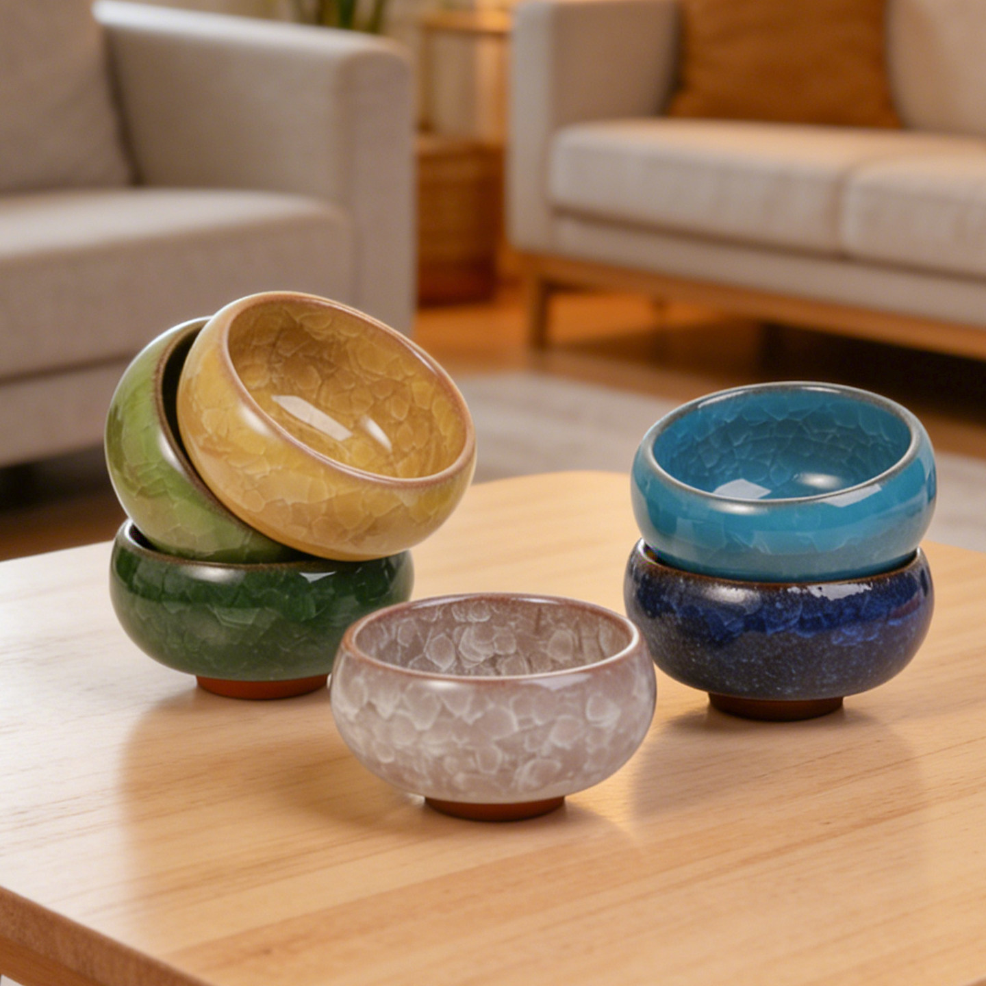 蔓玥多彩冰裂纹釉面陶瓷杯diy手工香薰蜡烛装饰大豆蜡容器杯6色,淘宝优惠券,粉丝福利购,淘宝优惠卷