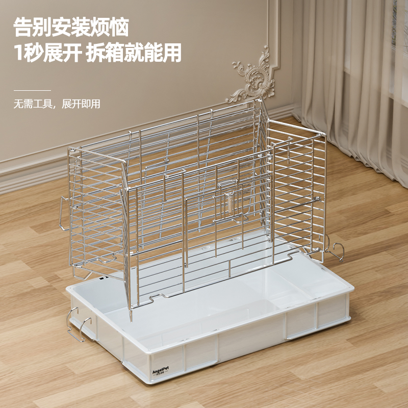 兔笼兔子专用笼子家用防喷尿特大号荷兰猪笼养豚鼠室内豪华宠物窝 - 图0